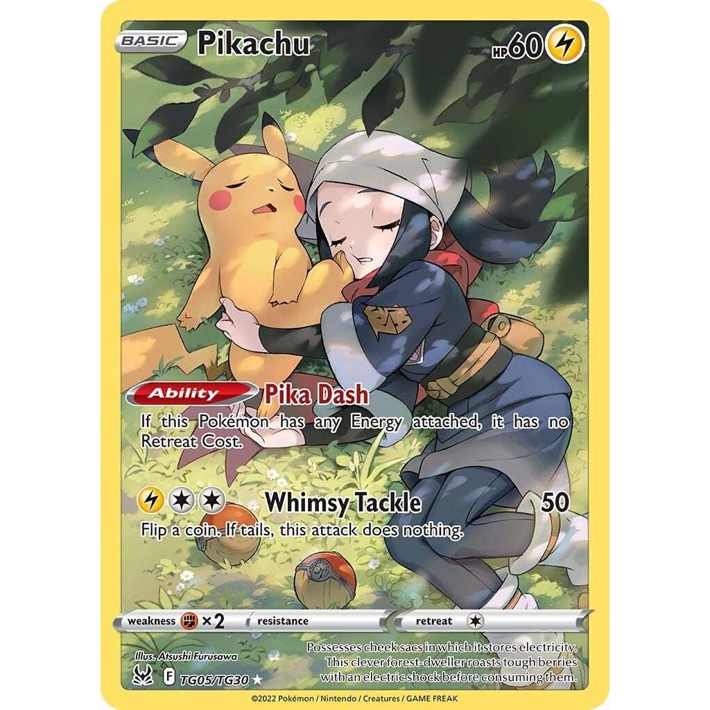 TG05/TG30 PIKACHU *Lost Origin Trainer Gallery* English Pokemon TCG_Full Art Rare