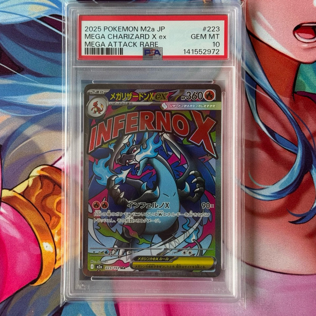 M2a 223/193 Mega CHARIZARD X EX MA PSA10 *Inferno X* Japanese Pokemon TCG_Mega Attack Rare PSA 10 Gem Mint