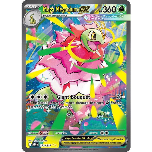 ASC_272/217 Mega MEGANIUM EX *Ascended Heroes* SIR English Holofoil Pokemon TCG_Special Illustration Rare