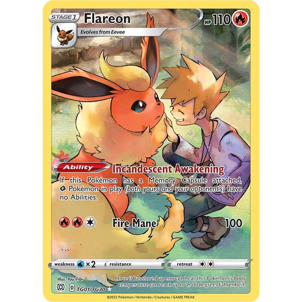 BST_TG01/TG30 FLAREON *Brilliant Stars*  English Holofoil Pokemon TCG_Trainer Gallery