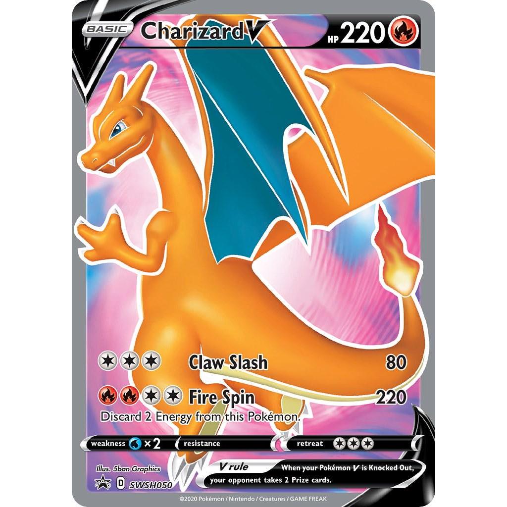 SWSH050_ CHARIZARD V *Sword & Shield Black Star*  English Holofoil Pokemon TCG_PROMO