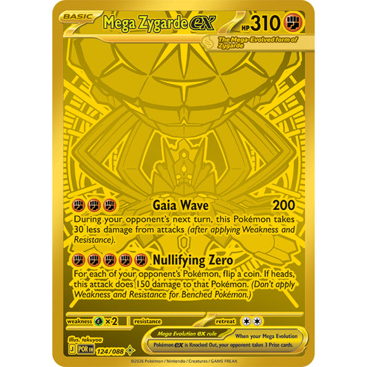 POR_124/088 Mega ZYGARDE EX *Perfect Order* MUR English Holofoil Pokemon TCG_Mega Ultra Rare