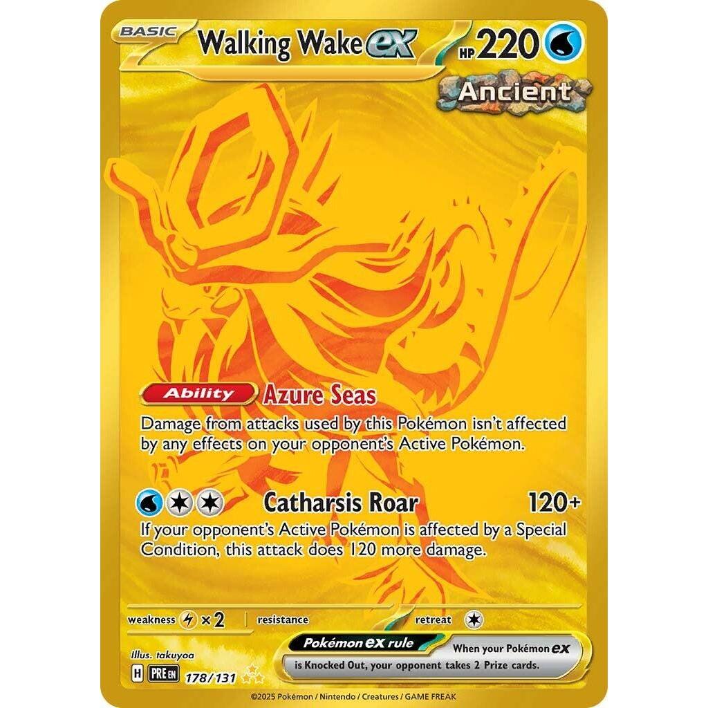 PRE_178/131 WALKING WAKE EX *Prismatic Evolution* HR English Holofoil Pokemon TCG_Hyper Rare