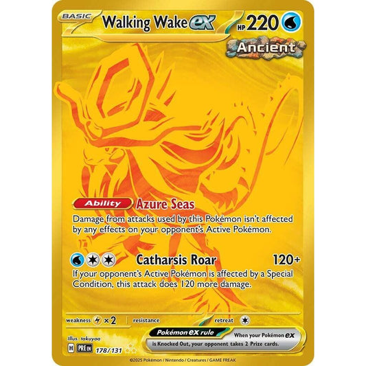 PRE_178/131 WALKING WAKE EX *Prismatic Evolution* HR English Holofoil Pokemon TCG_Hyper Rare