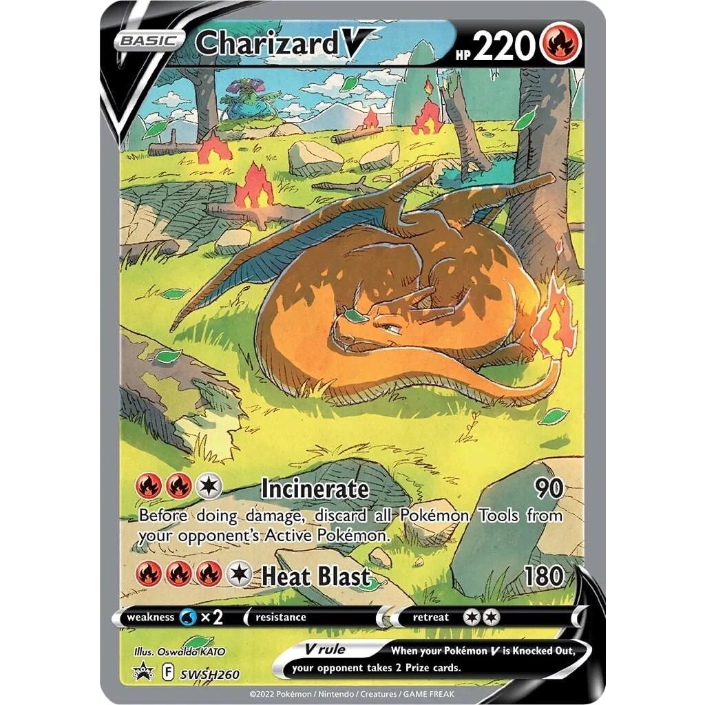 SWSH260_ CHARIZARD V *Sword & Shield Black Star*  English Holofoil Pokemon TCG_PROMO