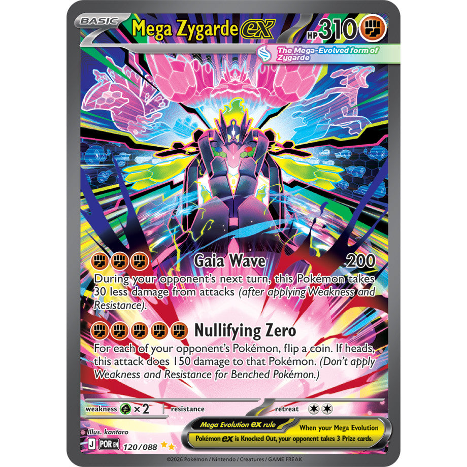 POR_120/088 Mega ZYGARDE EX *Perfect Order* SIR English Holofoil Pokemon TCG_Special Illustration Rare
