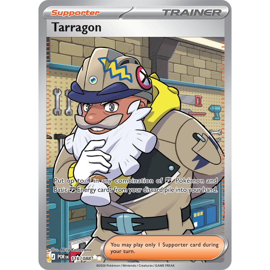 POR_116/088 TARRAGON Trainer *Perfect Order* IR English Holofoil Pokemon TCG_Illustration Rare