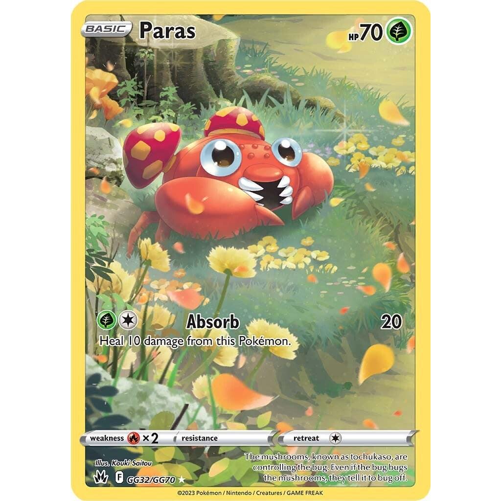 CRZ_GG32/GG70 PARAS *Crown Zenith*  English Holofoil Pokemon TCG_Galarian Gallery