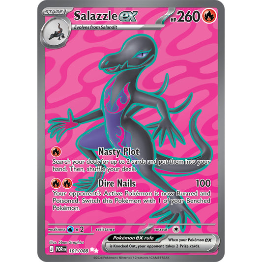 POR_101/088 SALAZZLE EX *Perfect Order* UR English Holofoil Pokemon TCG_Ultra Rare