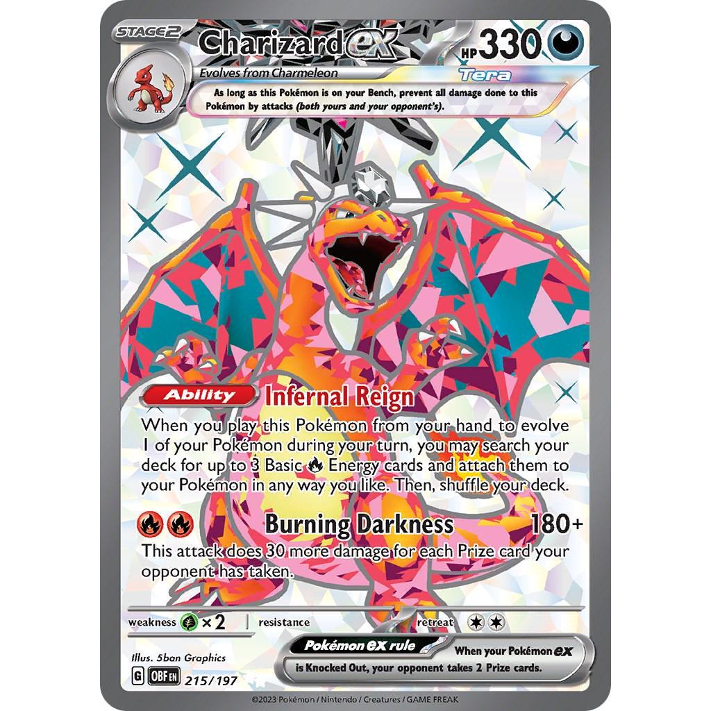 OBF_215/197 CHARIZARD EX *Obsidian Flames* UR English Holofoil Pokemon TCG_Ultra Rare
