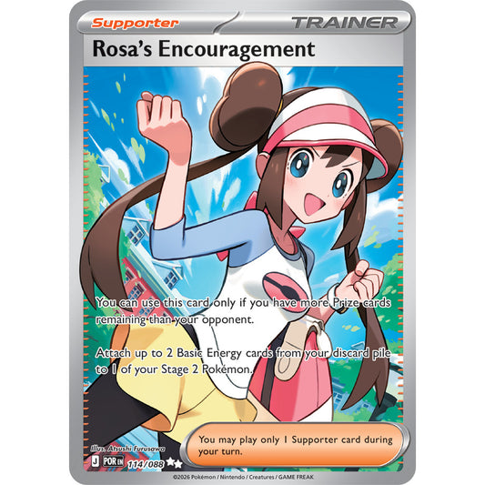 POR_114/088 ROSA'S ENCOURAGEMENT Trainer *Perfect Order* IR English Holofoil Pokemon TCG_Illustration Rare