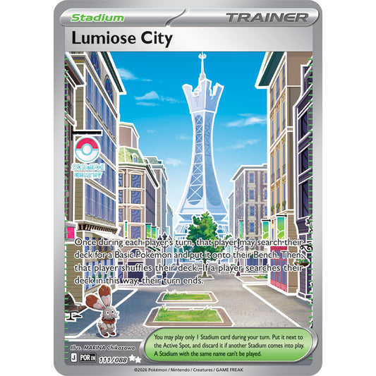 POR_111/088 LUMIOSE CITY Trainer *Perfect Order* IR English Holofoil Pokemon TCG_Illustration Rare