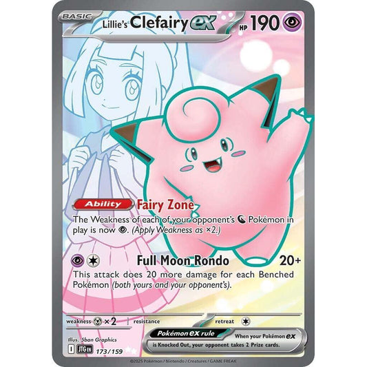 JTG_173/159 Lillie's CLEFAIRY EX *Journey Together* AR English Pokemon TCG_Art Rare