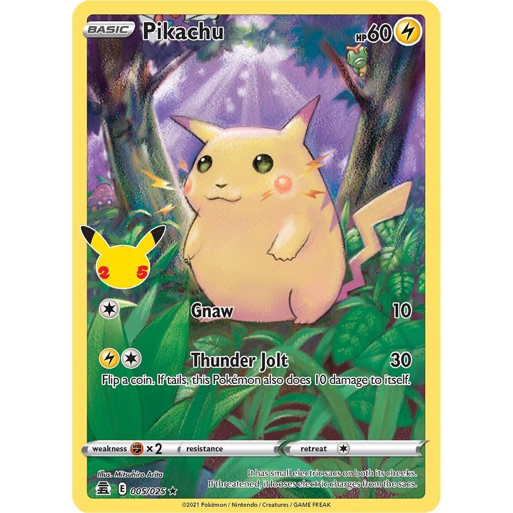 CEL_005/025 PIKACHU *Celebrations*  English Holofoil Pokemon TCG_