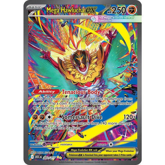 ASC_283/217 Mega HAWLUCHA EX *Ascended Heroes* SIR English Pokemon TCG_Special Illustration Rare