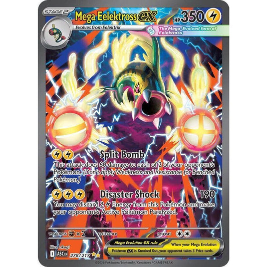 ASC_278/217 Mega EELEKTROSS EX *Ascended Heroes* SIR English Pokemon TCG_Special Illustration Rare