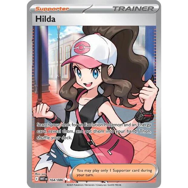 WHT_164/086 HILDA Trainer *White Flare* UR English Holofoil Pokemon TCG_Ultra Rare