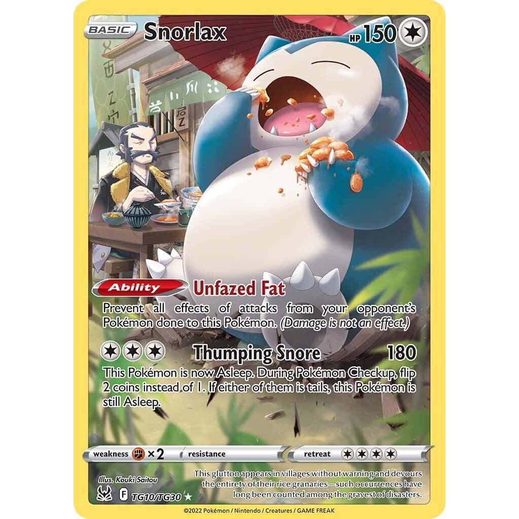 LOR_TG10/TG30 SNORLAX *Lost Origins*  English Holofoil Pokemon TCG_Trainer Gallery