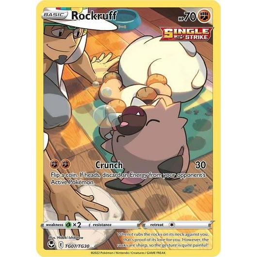 SWSH12_TG07/TG30 ROCKRUFF *Silver Tempest* AR English Pokemon TCG_Art Rare