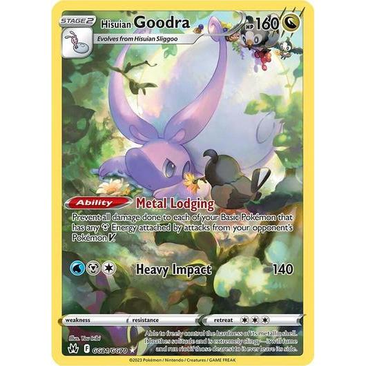 CRZ_GG21/GG70 HISUIAN GOODRA *Crown Zenith* AR English Pokemon TCG_Art Rare