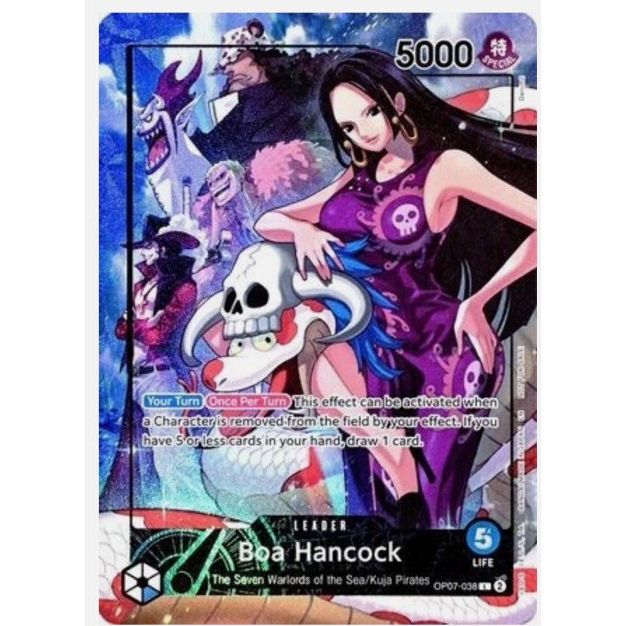 OP07_038* BOA HANCOCK (SEALED) *ENGLISH 2025 PSA Magazine Promo Card* One Piece TCG P-L Parallel Leader