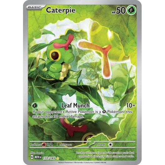 MEW_172/165 CATERPIE *Scarlet & Violet 151* AR English Pokemon TCG_Art Rare