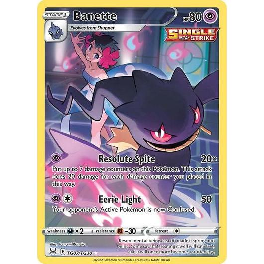 LOR_TG07/TG30 BANETTE *Lost Origin* AR English Pokemon TCG_Art Rare