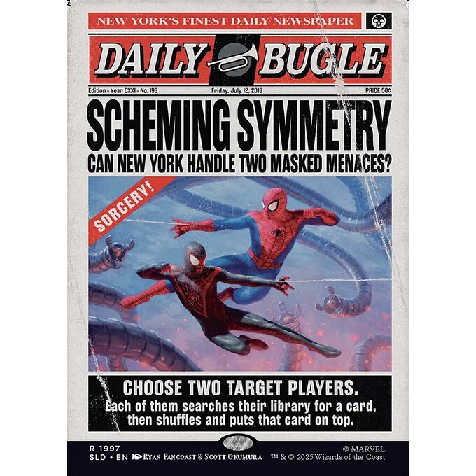 SLD_1997 Scheming Symmetry *Secret Lair Drop: Spider-Man: Daily Bugle Breaking News* MTG Magic: The Gathering_Rare