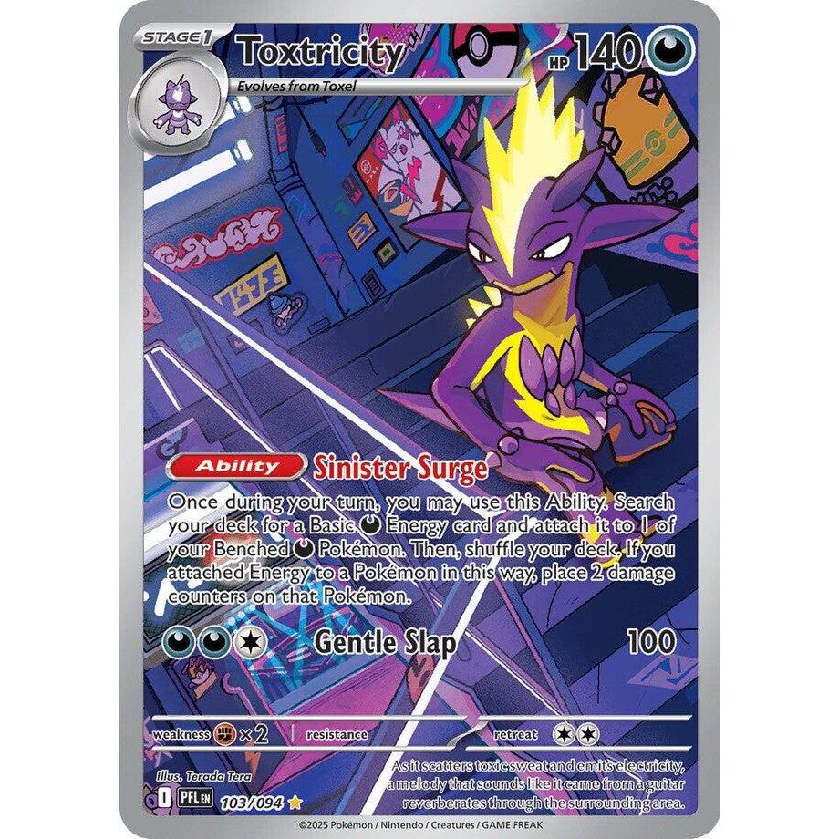PFL_103/094 TOXTRICITY *Phanstasmal Flames* AR English Pokemon TCG_Full Art Rare
