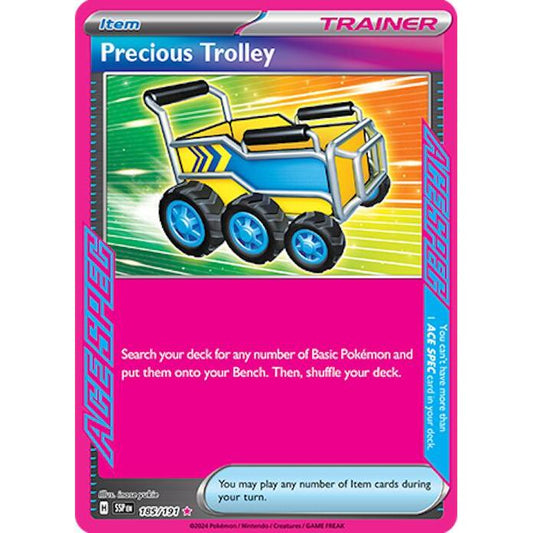 SSP_185/191 PRECIOUS TROLLEY *Surging Sparks*  English Pokemon TCG_Rare