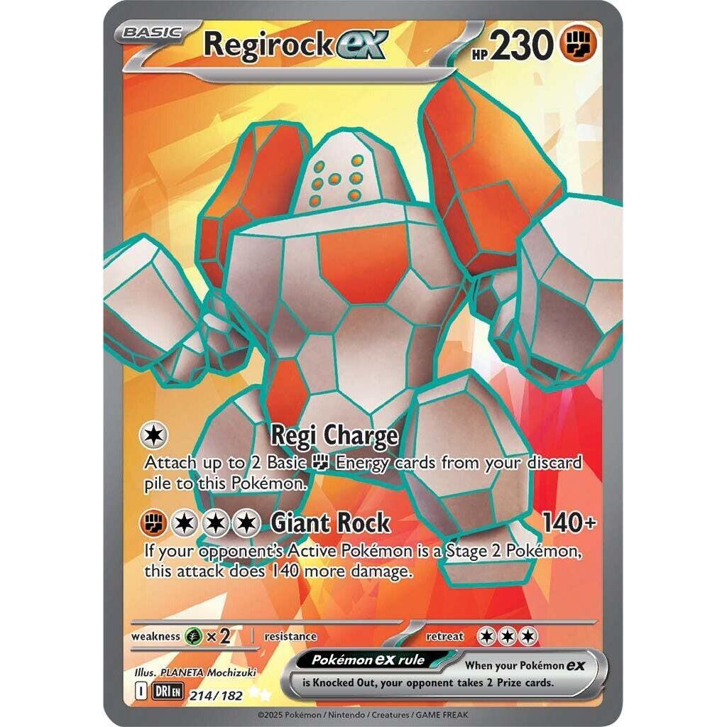 DRI_214/182 REGIROCK EX AR *Destined Rivals*  English Pokemon TCG_Art Rare