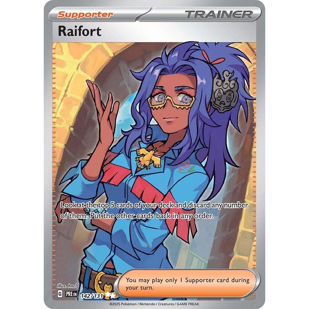 PRE_142/131 RAIFORT Trainer *Prismatic Evolutions*  English Pokemon TCG_Double Rare