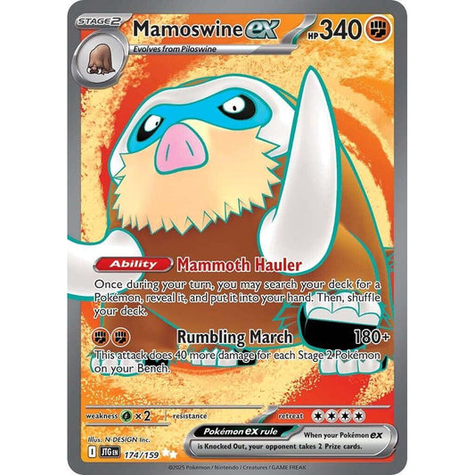JTG_174/159 MAMOSWINE EX *Journey Together*  English Pokemon TCG_Art Rare