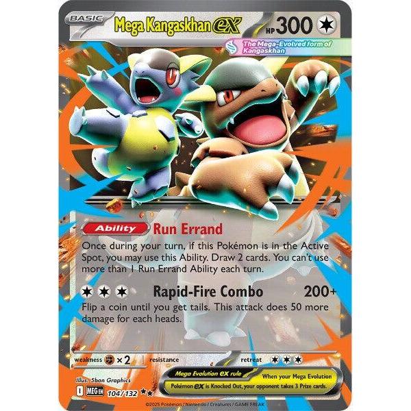MEG_104/132 Mega KANGASKHAN EX *Mega Evolutions*  English Pokemon TCG_Double Rare