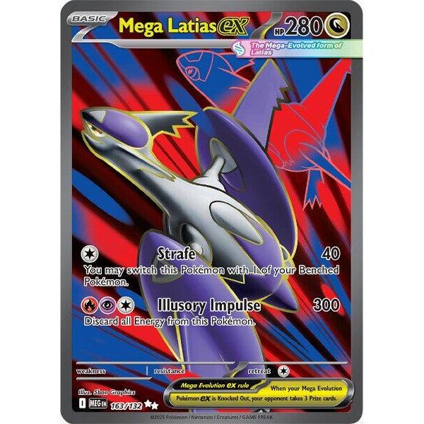 MEG_163/132 Mega LATIAS EX AR *Mega Evolutions*  English Pokemon TCG_Double Rare