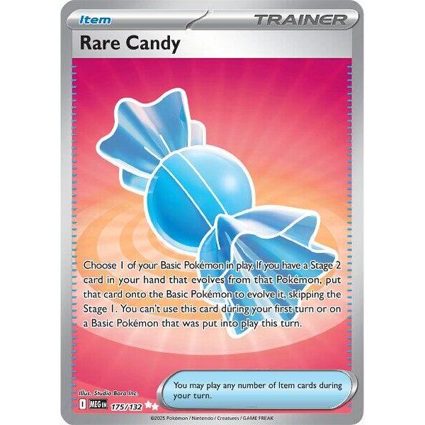 MEG_175/132 RARE CANDY Trainer Item AR *Mega Evolutions*  English Pokemon TCG_Double Rare