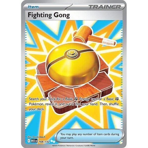 MEG_168/132 FIGHTING GONG Trainer Item AR *Mega Evolutions*  English Pokemon TCG_Double Rare
