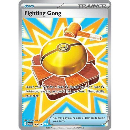 MEG_168/132 FIGHTING GONG Trainer Item AR *Mega Evolutions*  English Pokemon TCG_Double Rare