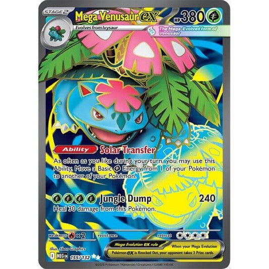 MEG_155/132 Mega VENUSAUR EX AR *Mega Evolutions*  English Pokemon TCG_Double Rare