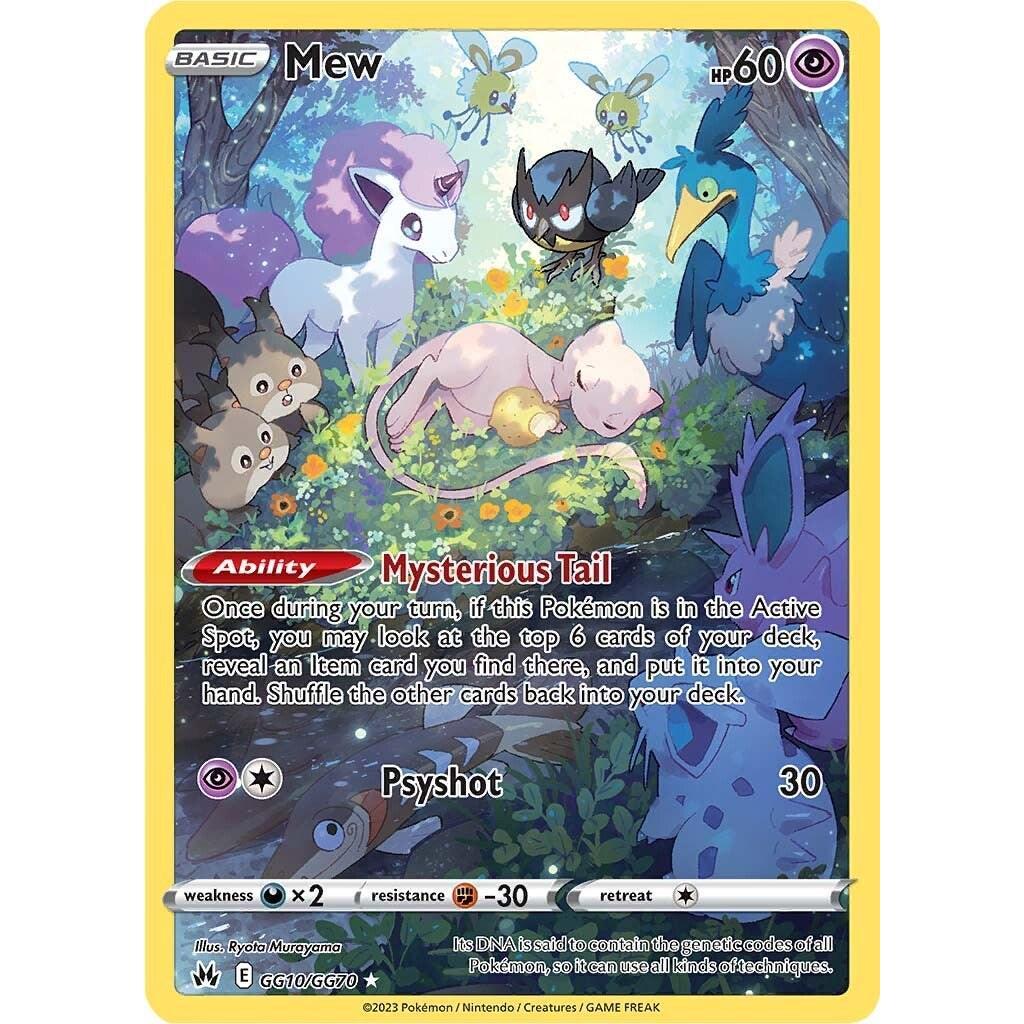 CRZ_GG10/GG70 MEW *Crown Zenith* English Foil Pokemon TCG Ultra Rare Galarian Gallery