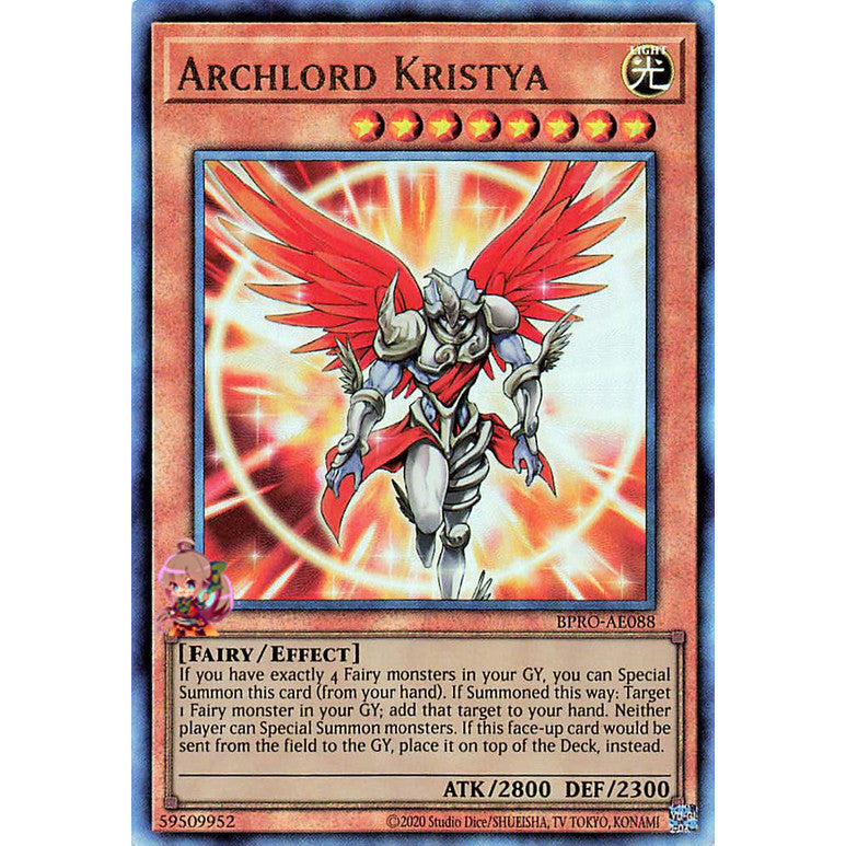 BPRO-AE088-SCR ARCHLORD KRISTYA *Burst Protocol* Yugioh Yu-Gi-Oh Asian English Secret Rare