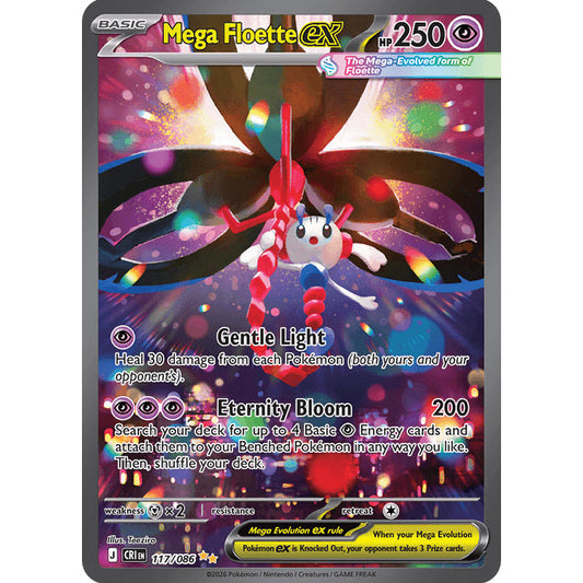 CRI_117/086 Mega FLOETTE Ex *Chaos Rising* SIR Pokemon TCG Special Illustration Rare