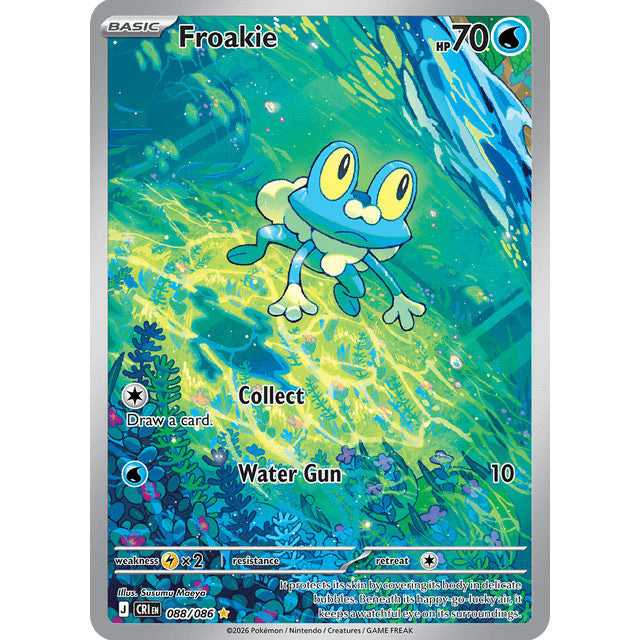CRI_088/086 FROAKIE *Chaos Rising* IR Pokemon TCG Illustration Rare