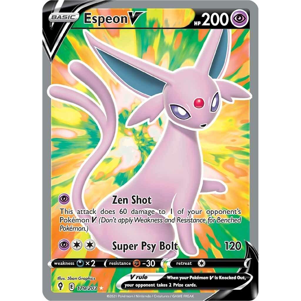 EVS_179/203 ESPEON V *Evolving Skies* English Pokemon TCG Ultra Rare