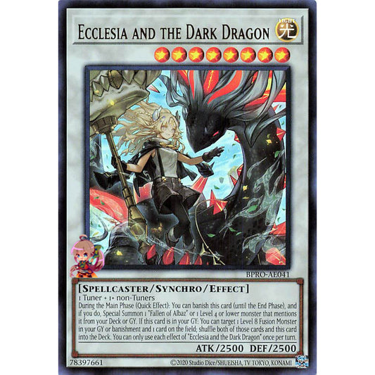 BPRO-AE041-UR ECCLESIA AND THE DARK DRAGON *Burst Protocol* Yugioh Yu-Gi-Oh Asian English Ultra Rare