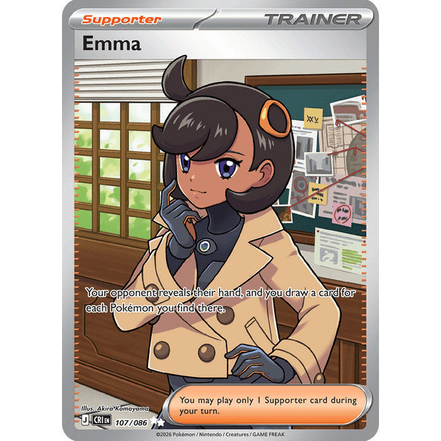 CRI_107/086 EMMA *Chaos Rising* UR Pokemon TCG Ultra Rare