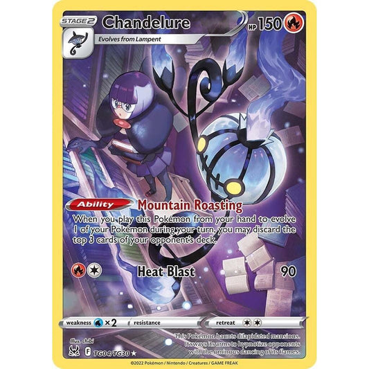 LOR_TG04/TG30 CHANDELURE *Lost Origins* English Pokemon TCG Trainer Gallery