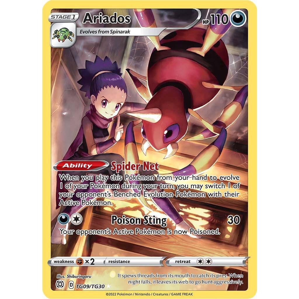 BRS_TG09/TG30 ARIADOS *Brilliant Stars* English Pokemon TCG Trainer Gallery