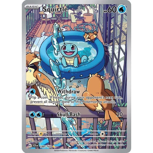SCR_148/142 SQUIRTLE *Stellar Crown* IR English Pokemon TCG Illustration Rare