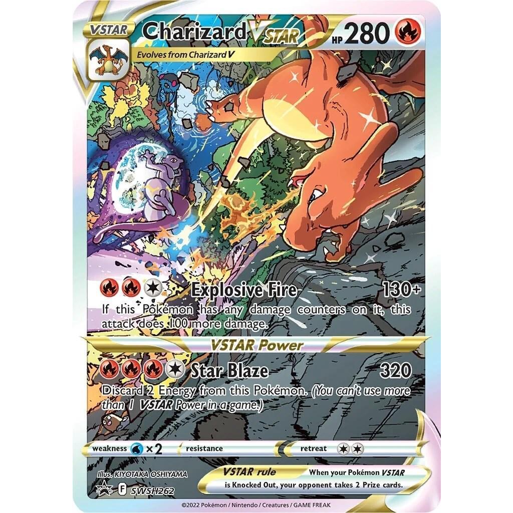 SWSH262 CHARIZARD VStar *Sword & Shield Black Star Promo* English Foil Pokemon TCG Promotional